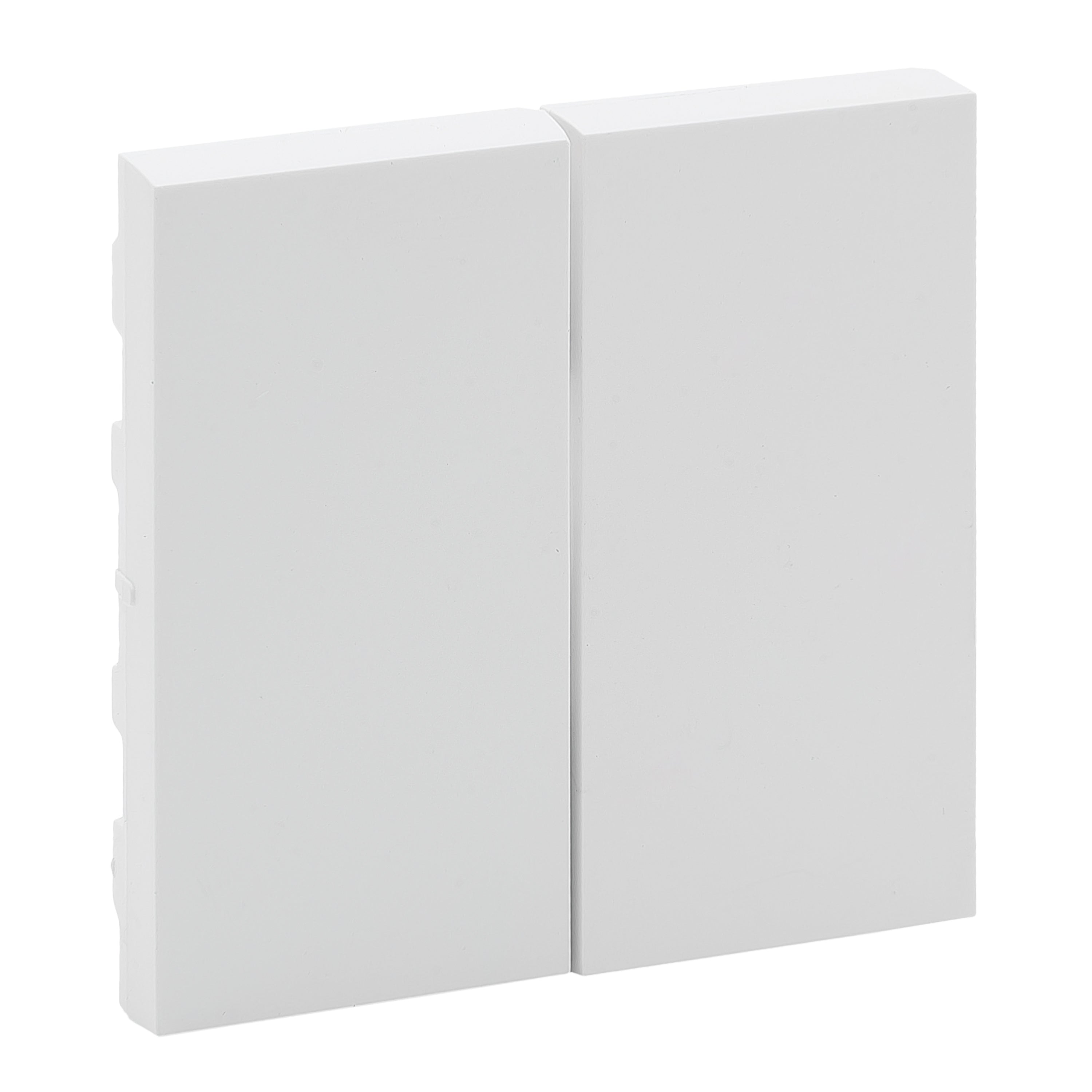 Tecla Niloé Step - Interruptor y conmutador doble - Blanco mate Tecla Niloé Step - Interruptor y conmutador doble - Blanco mate